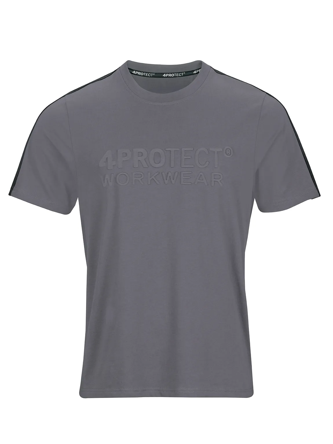 4PROTECT Brand-T-Shirt Grau/Schwarz (3957)
