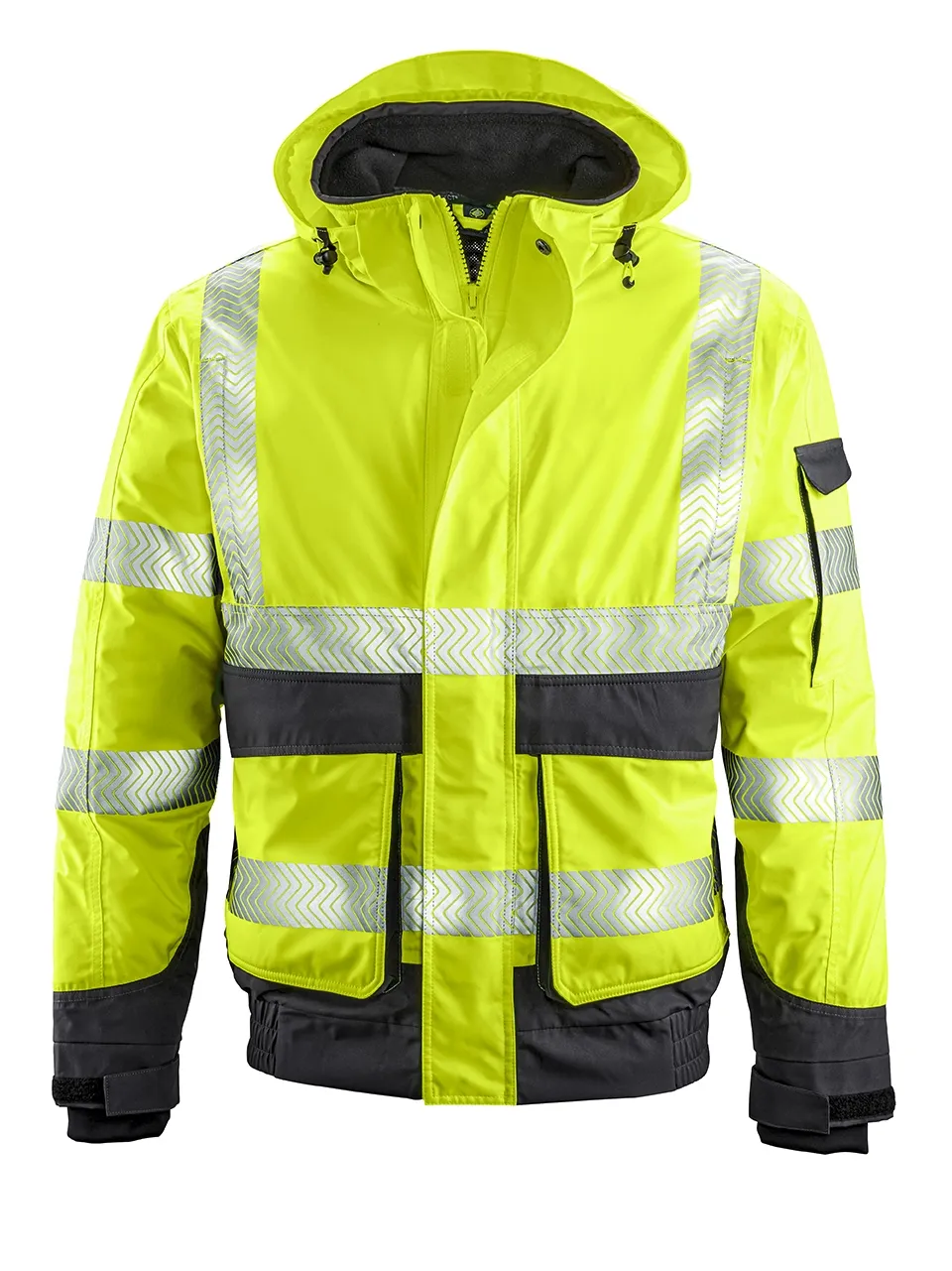4PROTECT Warn-Wetterschutz-Blouson NEWARK Leuchtgelb/Grau (3416)