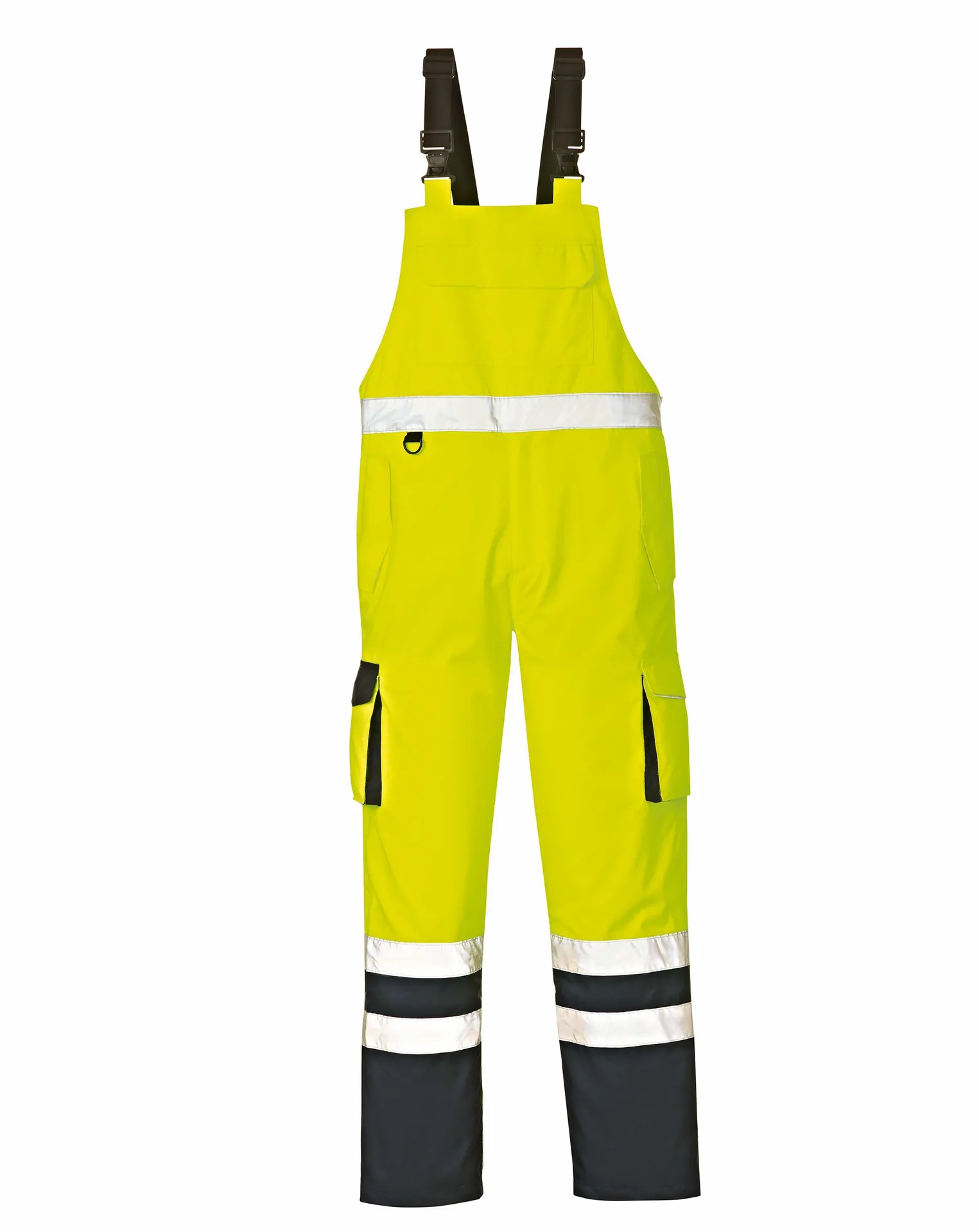 4PROTECT Warn-Wetterschutz-Latzhose CHICAGO Leuchtgelb/Navy (3486)