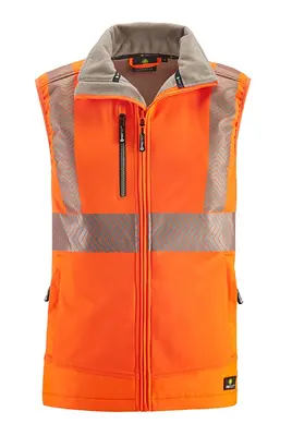 4PROTECT Warnschutz-Softshellweste PARAMUS Leuchtorange (3420)