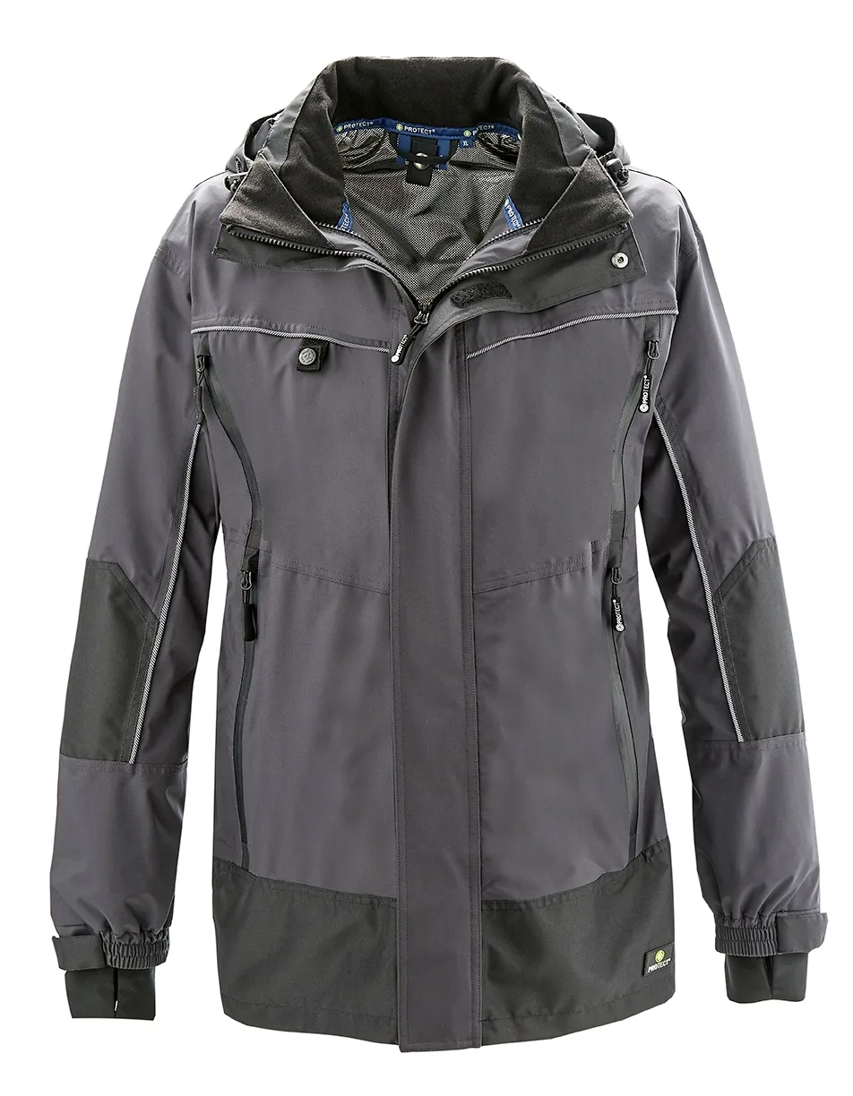 4PROTECT Wetterschutz-Jacke PHILLY Grau/Schwarz (3307)