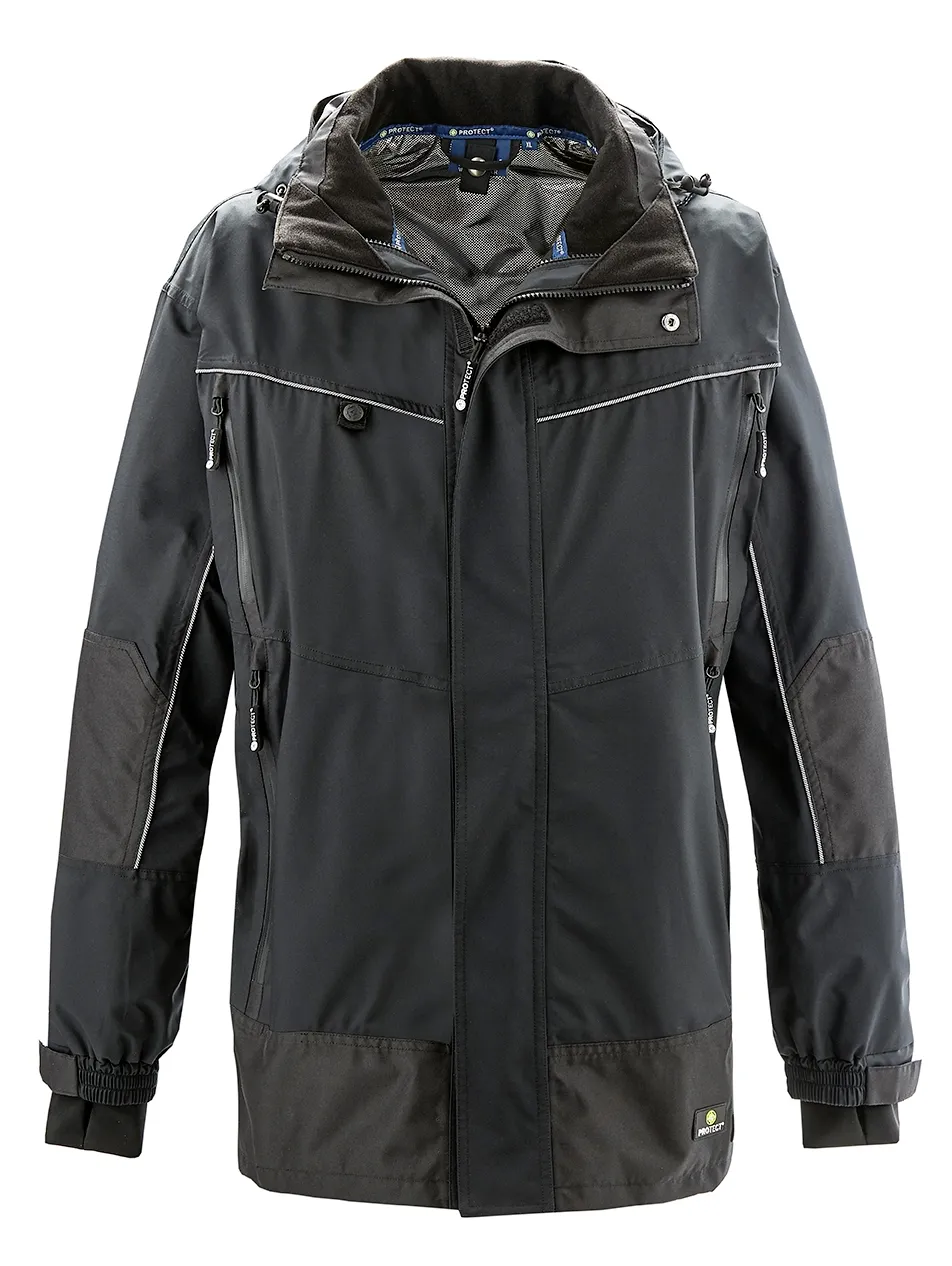 4PROTECT Wetterschutz-Jacke PHILLY Schwarz (3308)