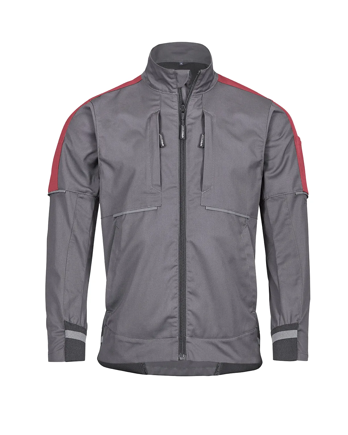 4PROTECT Workwear Bundjacke Grau/Rot (3013)