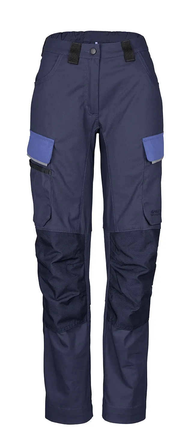 4PROTECT Workwear Damen-Hose Navy/Royal (3652)