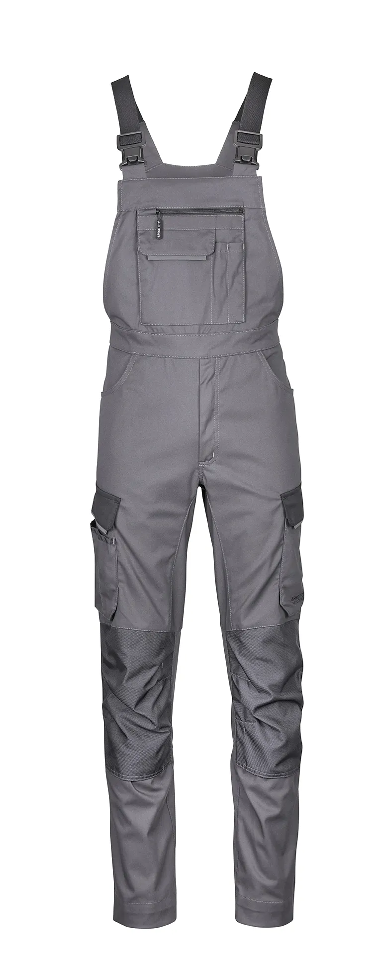 4PROTECT Workwear Latzhose Grau/Schwarz (3037)