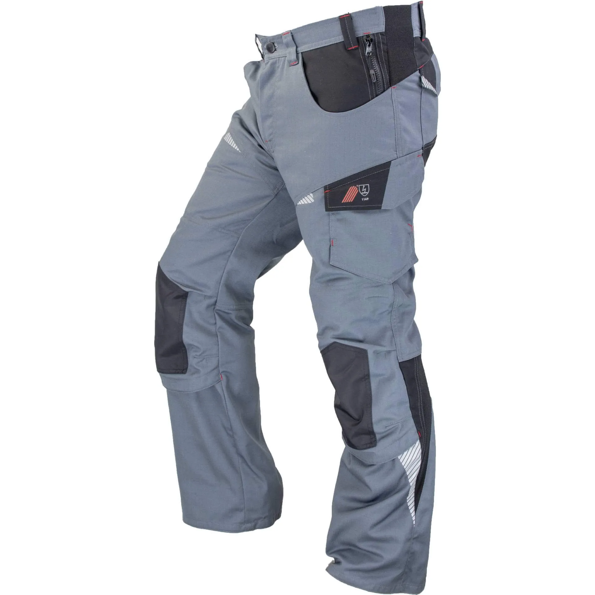Asatex Antistatik Bundhose 2137BH grau/schwarz
