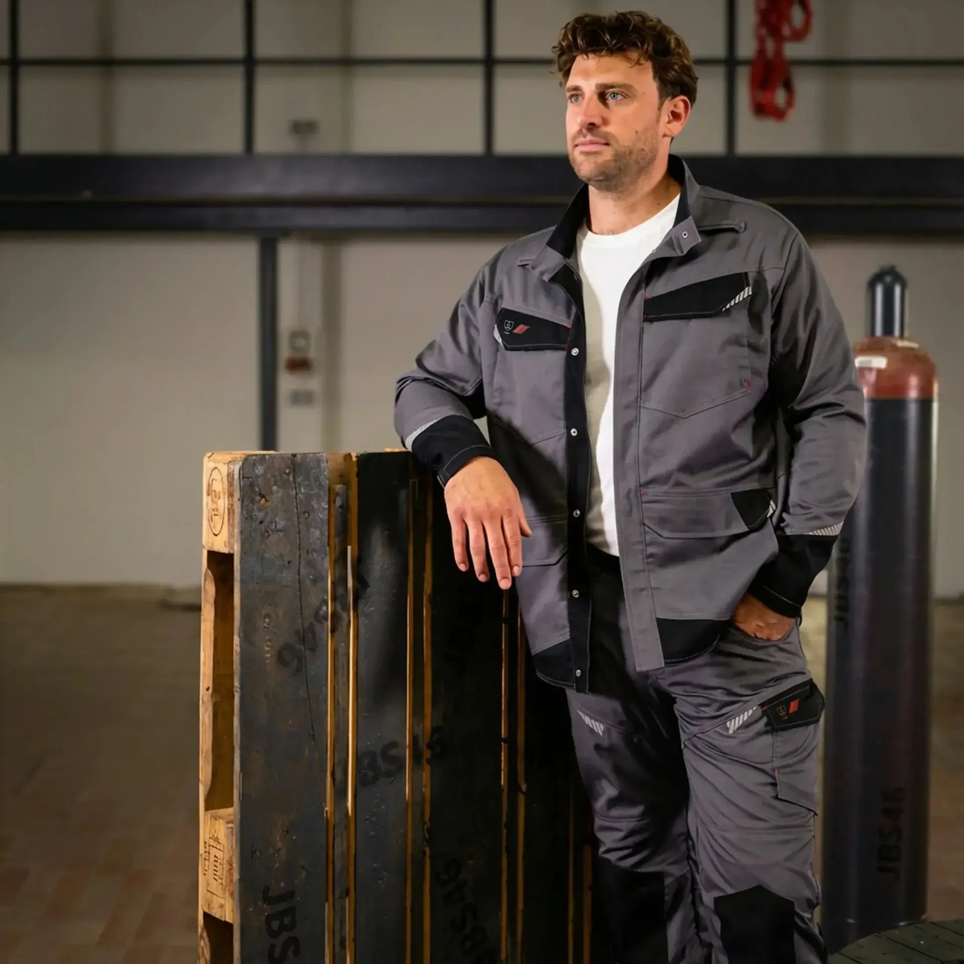 Asatex Antistatik Jacke 2137JA grau/schwarz