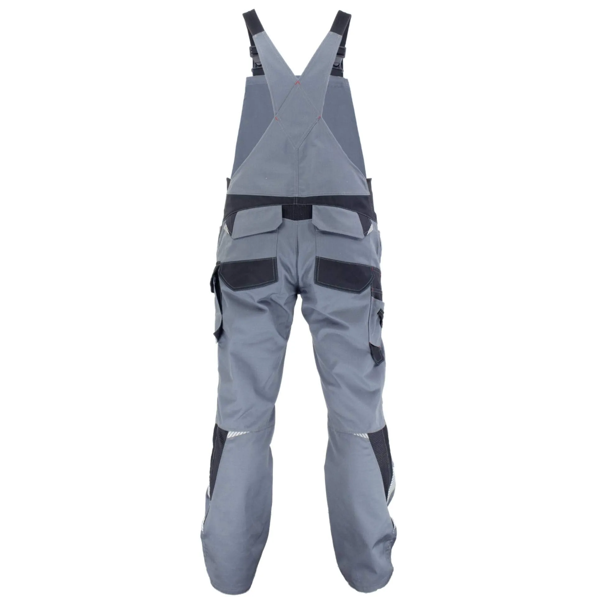 Asatex Antistatik Latzhose 2137LH grau/schwarz
