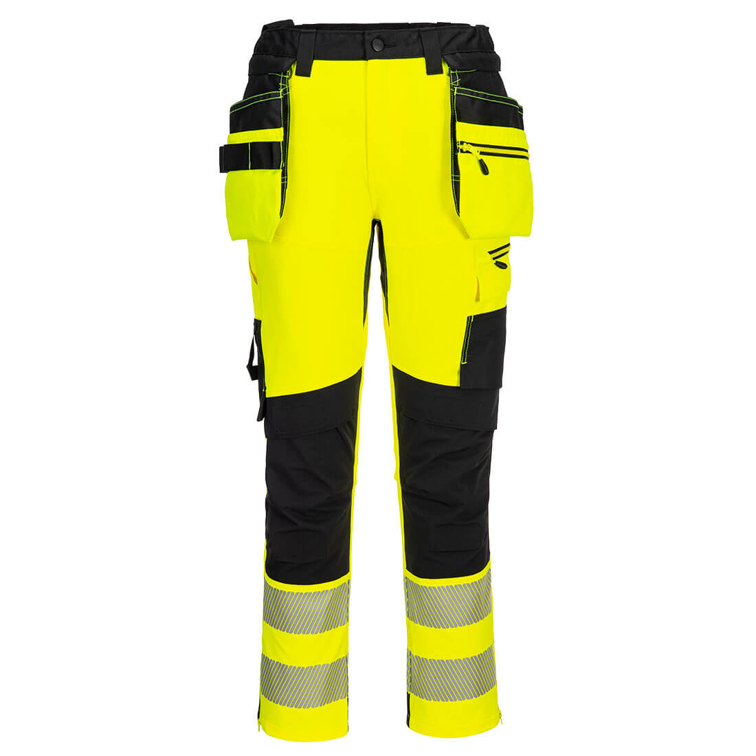 Portwest DX4 Hi-Vis Bundhose mit abnehmbaren Holstertaschen (DX454) Gelb/Schwarz 33