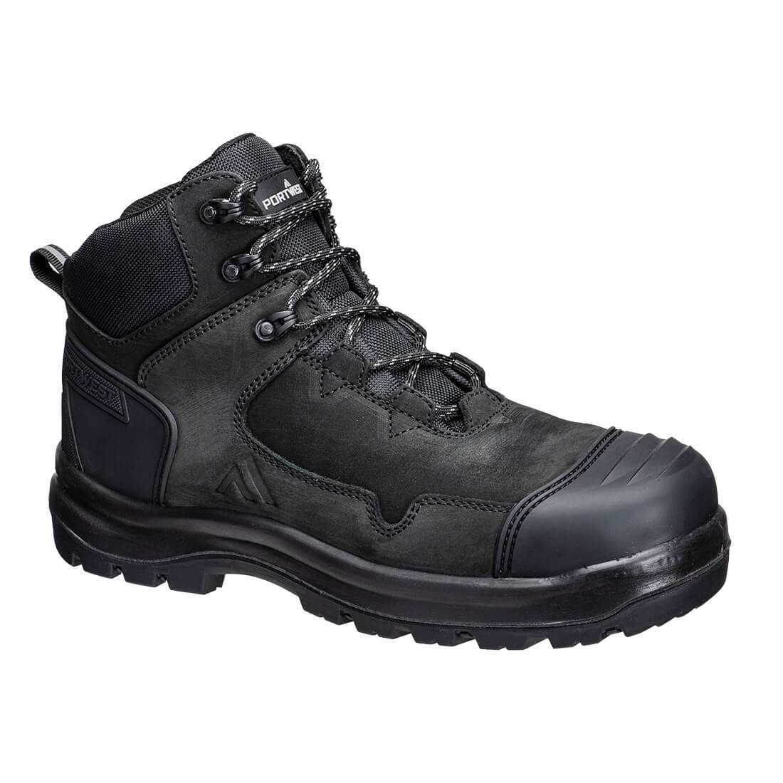 Portwest Wheat Apex Composite Mid Boot S3S HRO SR (FD04) Schwarz 50