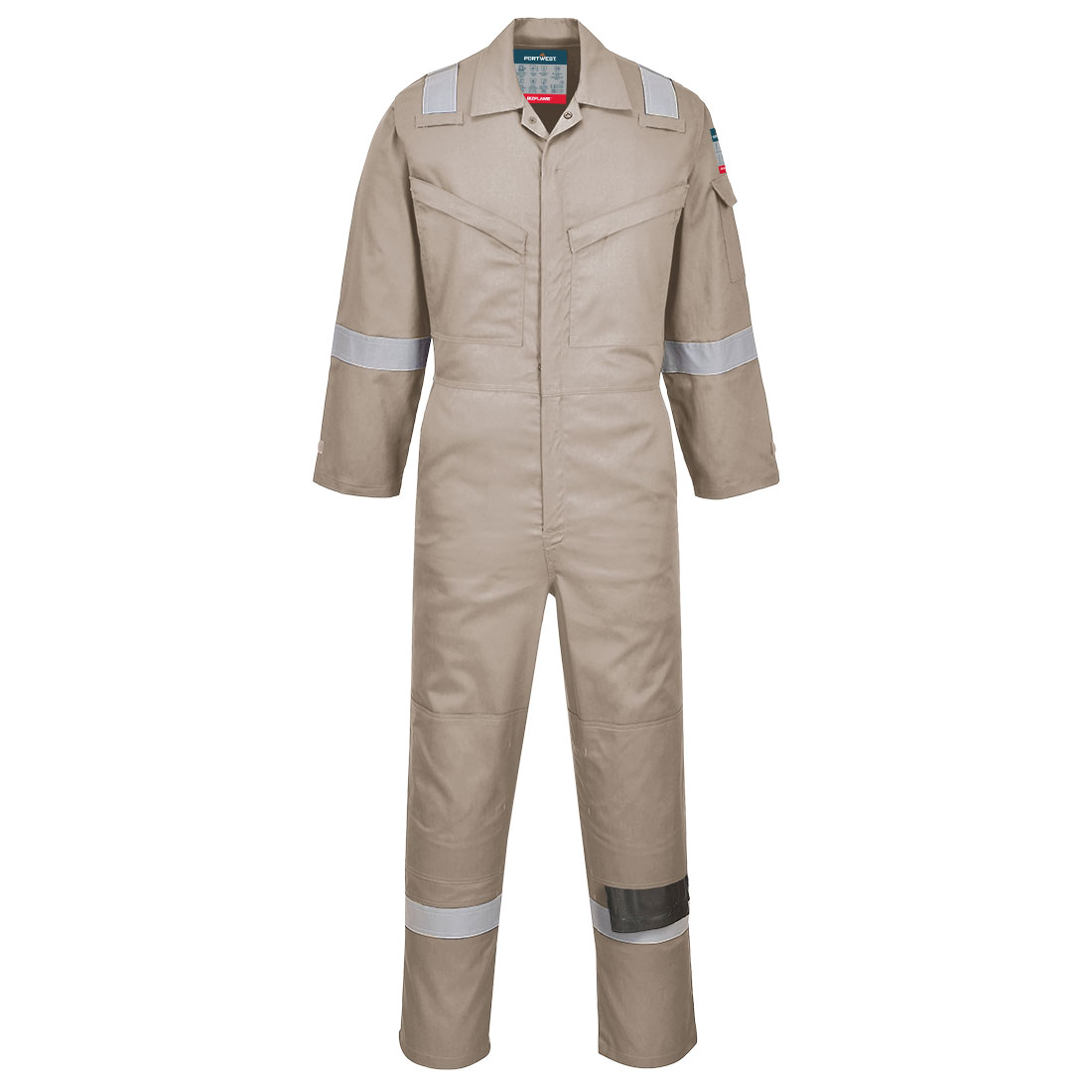 Portwest Bizflame Work Leichter FR Overall (FR21) Khaki XL