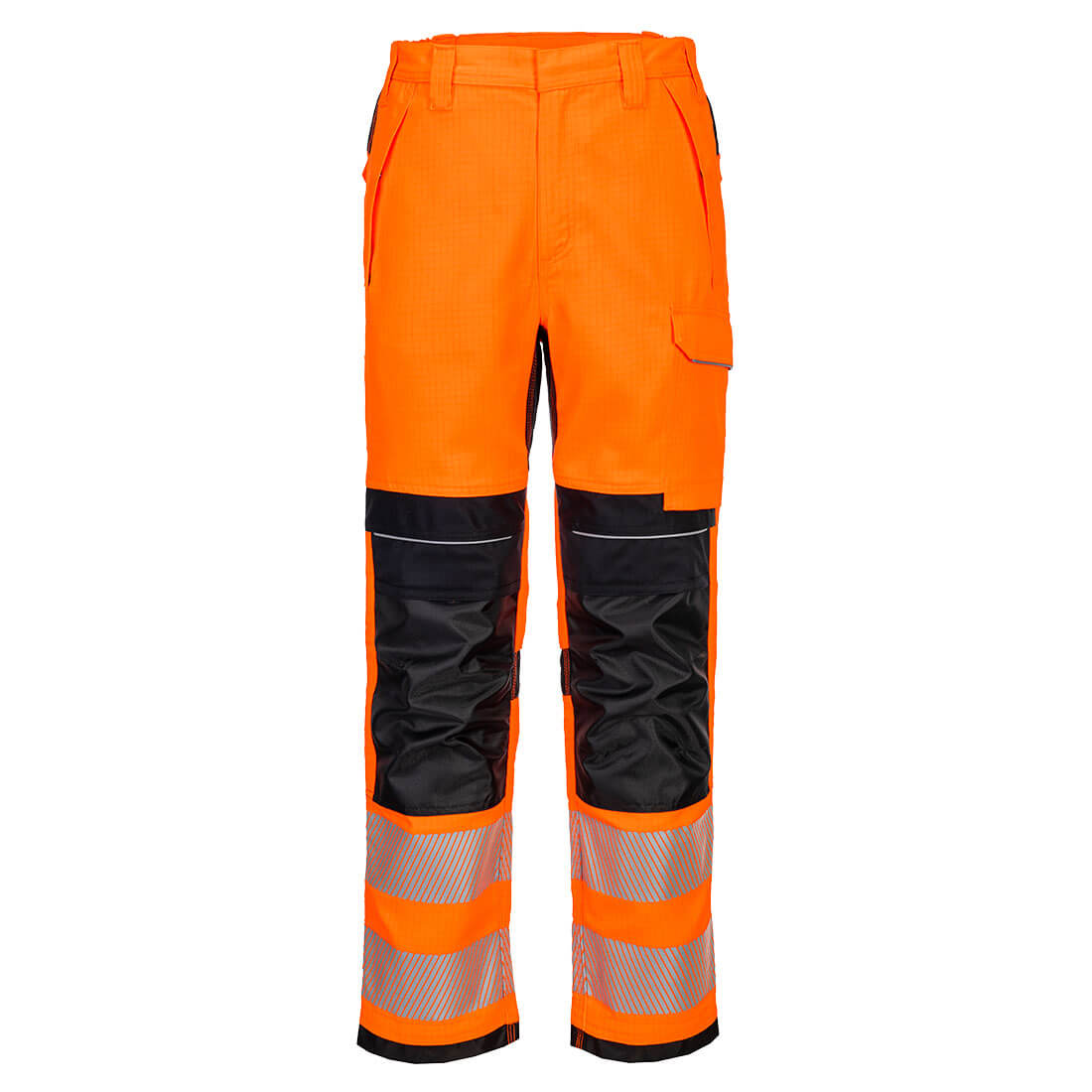 Portwest PW3 Modaflame Work HVO Multinorm FR Bundhose (FR414) Orange/Schwarz 44