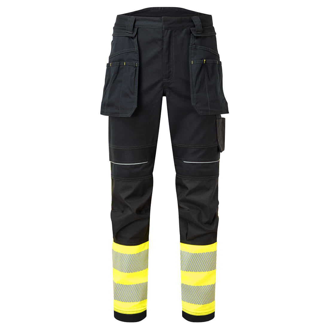 Portwest PW3 Modaflame Work Hi-Vis FR Bundhose mit Holstertaschen Klasse 1 (FR416) Gelb/Schwarz 28