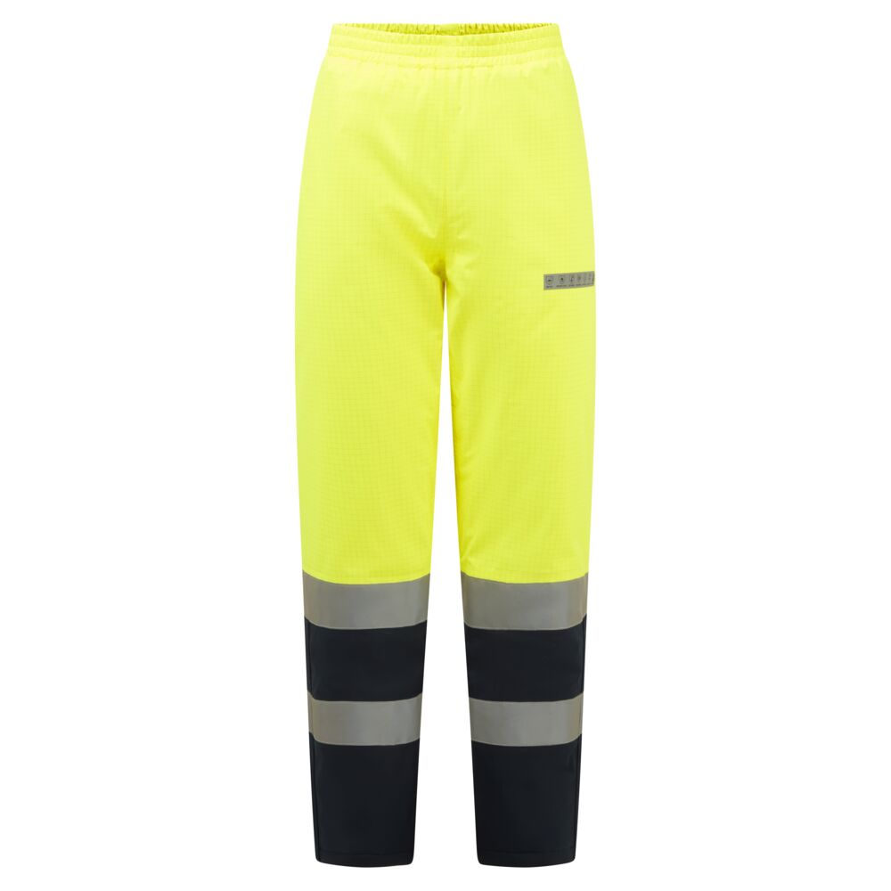 Portwest Bizflame Rain+ Hi-Vis Multi-Norm Kontrast FR Winterhose (FR434) Gelb/Marine M