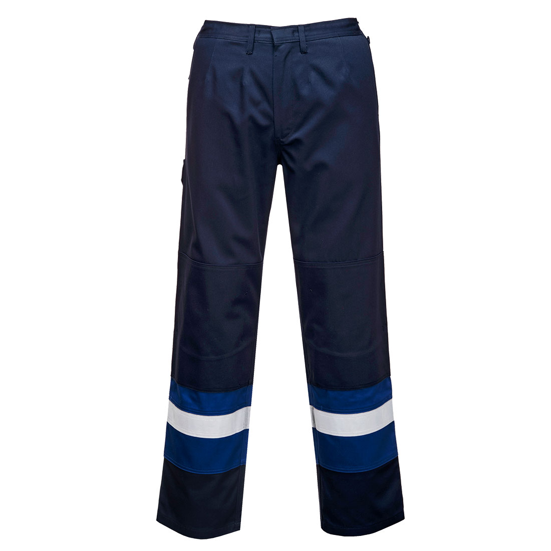 Portwest Bizflame Work zweifarbige FR Bundhose (FR56) Marine/Royal XXL