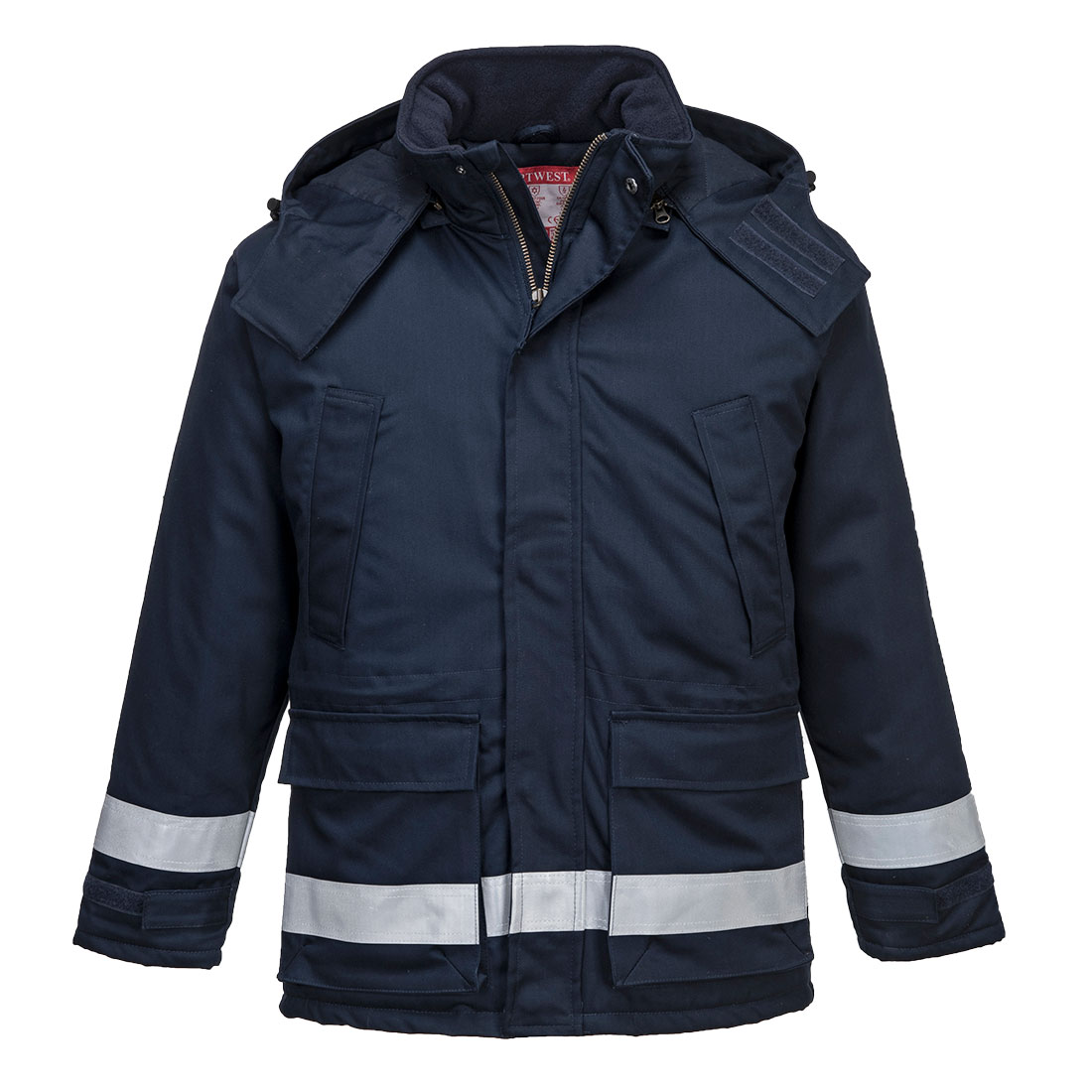 Portwest Bizflame Work FR gefütterte Winterjacke (FR59) Marine XXXL
