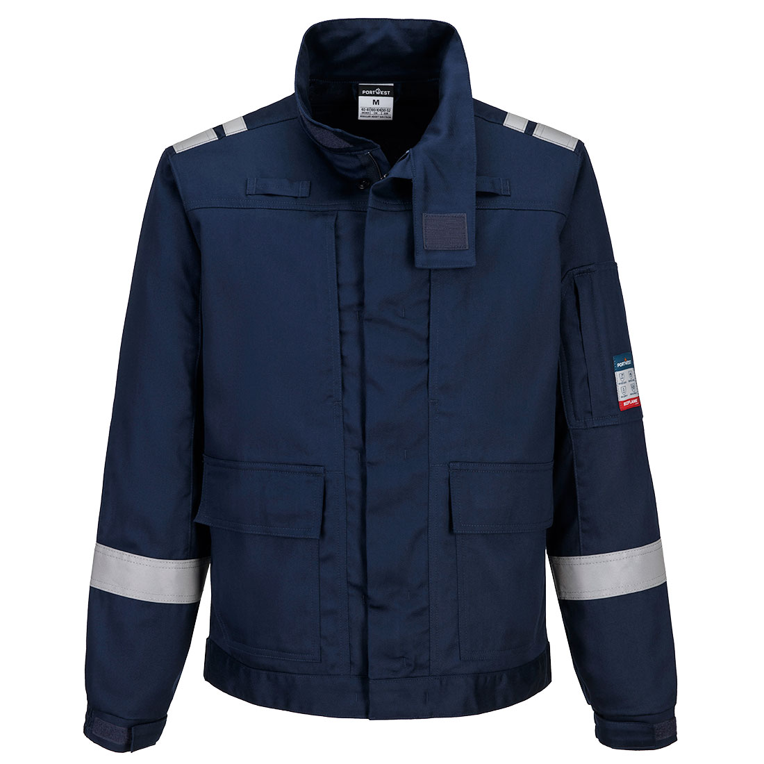 Portwest Bizflame Work Leichte FR Jacke mit Stretcheinsätzen (FR601) Marine L