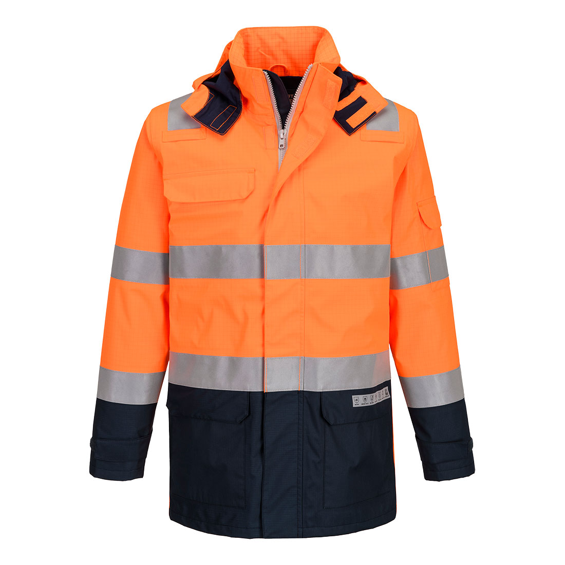 Portwest Bizflame Rain+ Hi-Vis Multinorm Kontrast FR Jacke (FR605)