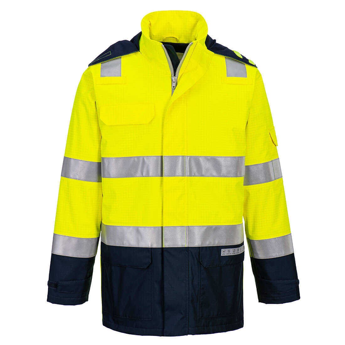 Portwest Bizflame Rain+ Hi-Vis Multinorm Kontrast FR Jacke (FR605)