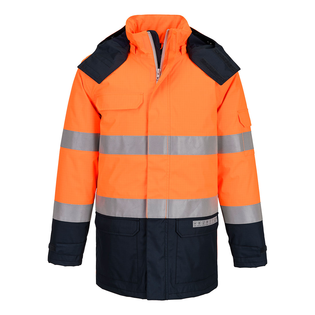 Portwest Bizflame Rain+ Hi-Vis Multi-Norm Kontrast FR Winterjacke (FR617)
