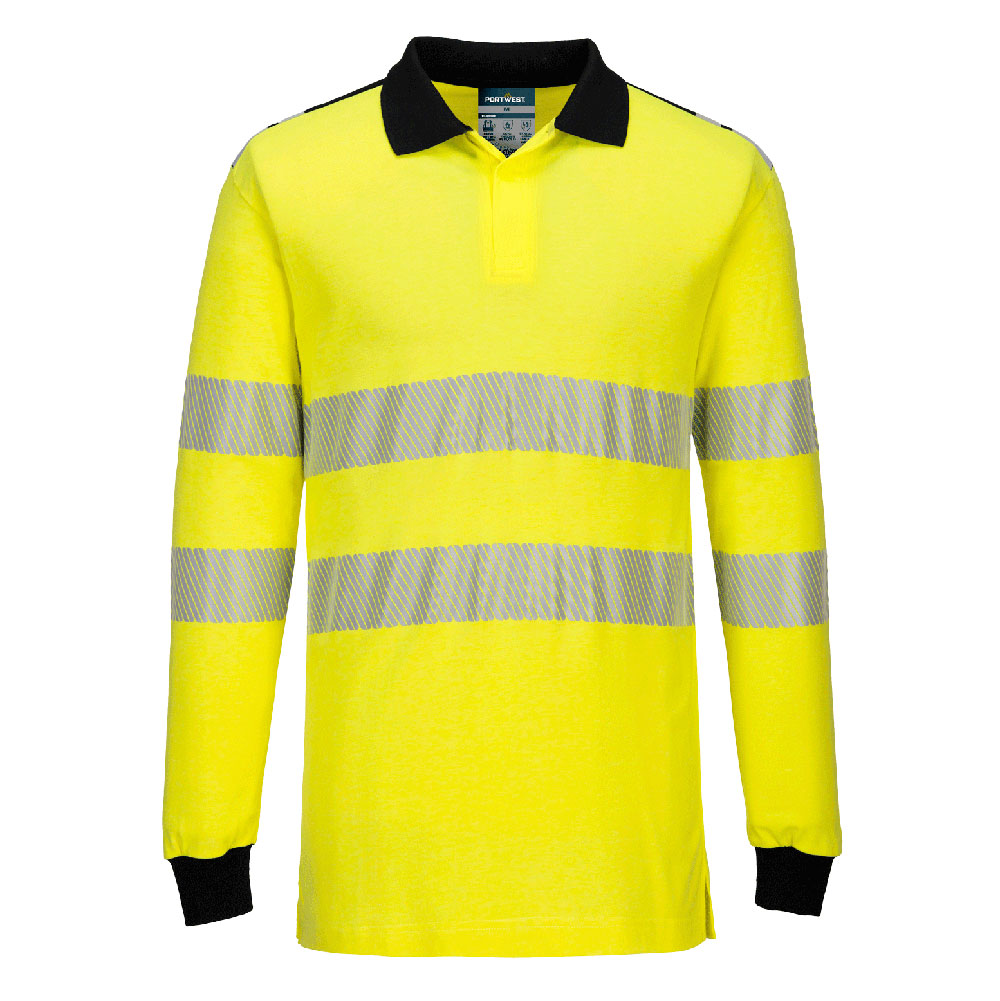 Portwest PW3 Modaflame Knit Hi-Vis FR Poloshirt Langarm (FR702)