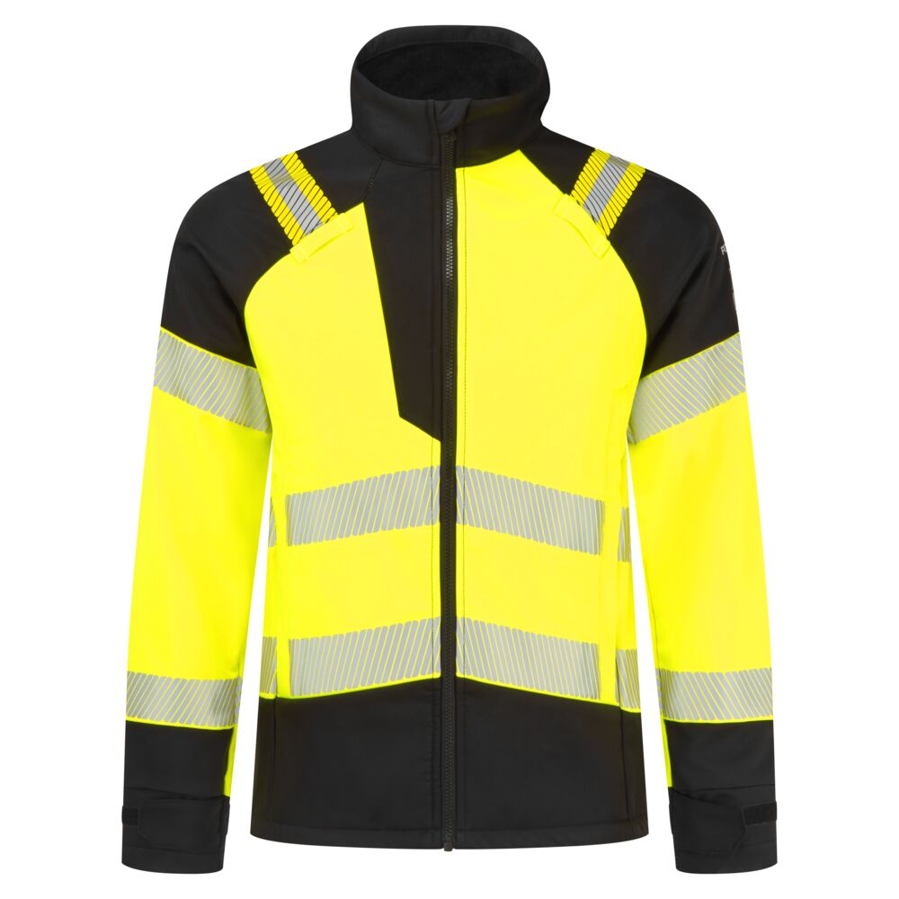 Portwest PW3 Modaflame Hi-Vis Multi-Norm FR Softshelljacke (FR718) Gelb/Schwarz XXXL