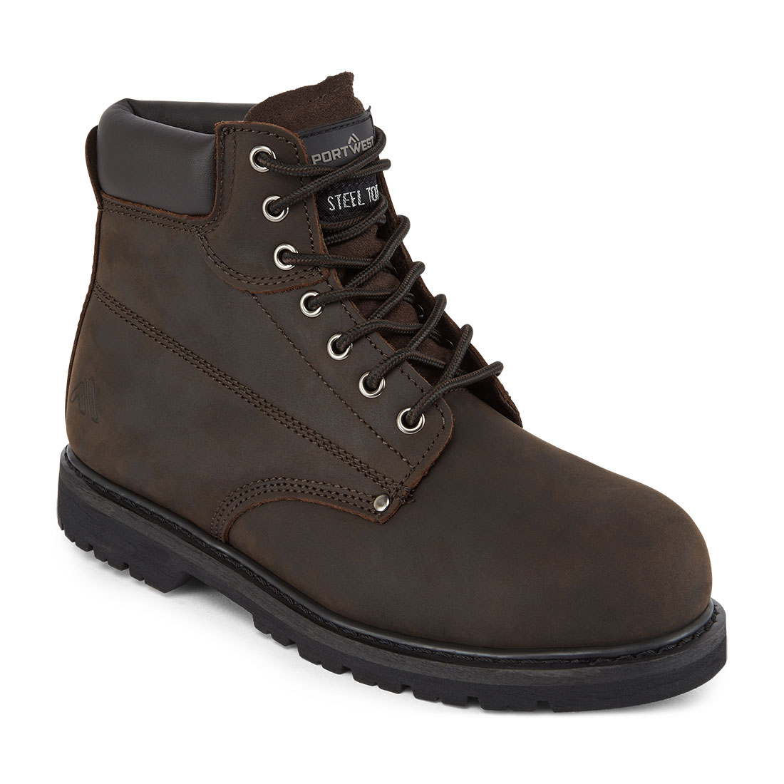 Portwest Steelite Rahmengenähter Sicherheitsschnürstiefel SB HRO (FW17) Braun 40