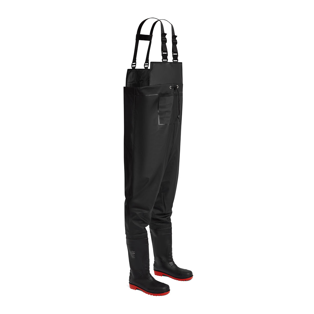 Portwest Sicherheits Brust-Watstiefel S5 (FW74) Schwarz 39