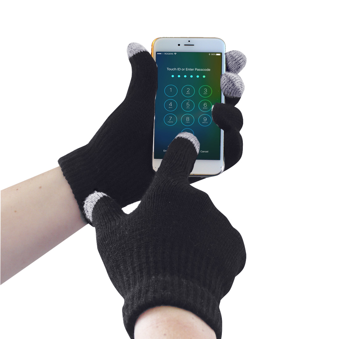 Portwest Touchscreen Strick-Handschuh (GL16) Schwarz S/M