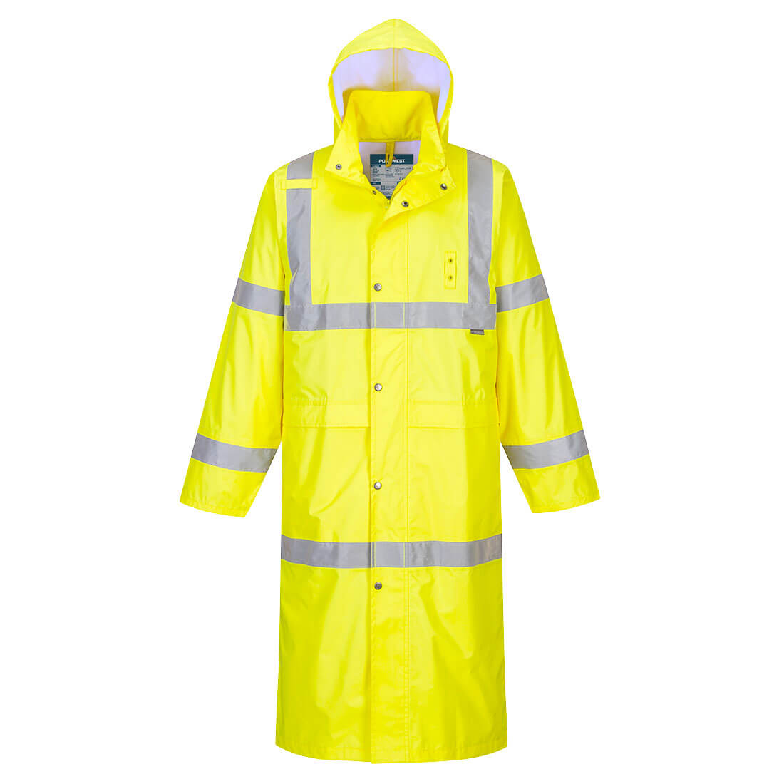 Portwest Hi-Vis Regenmantel 122 cm (H445) Gelb XL