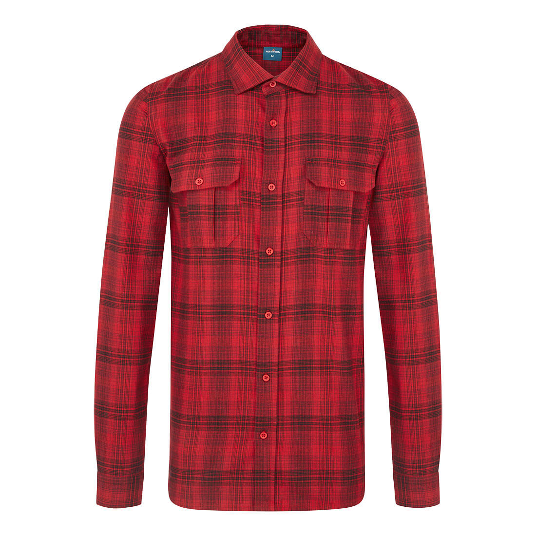 Portwest KA3 Karohemd (KA307) Rot XXL
