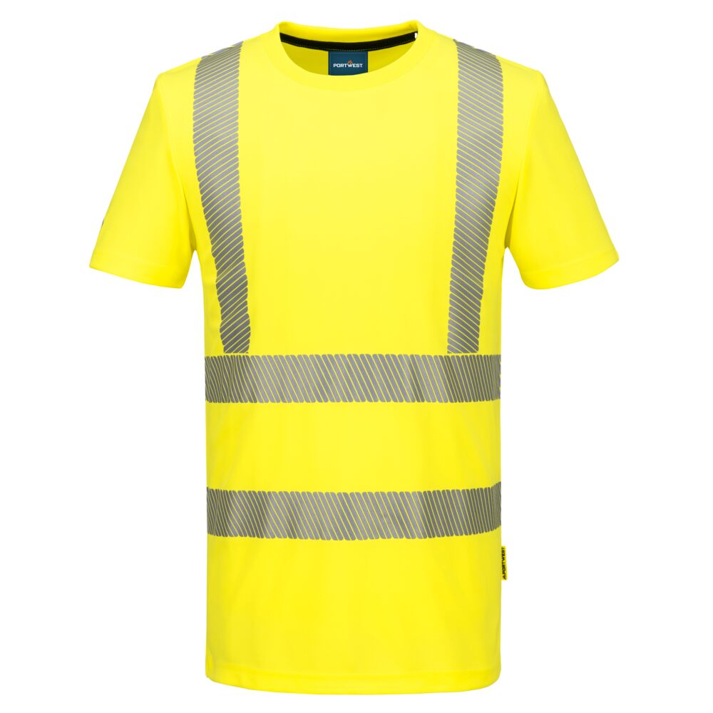 Portwest KX3 Hi-Vis Sport-T-Shirt kurzarm (KX301) Gelb XXL