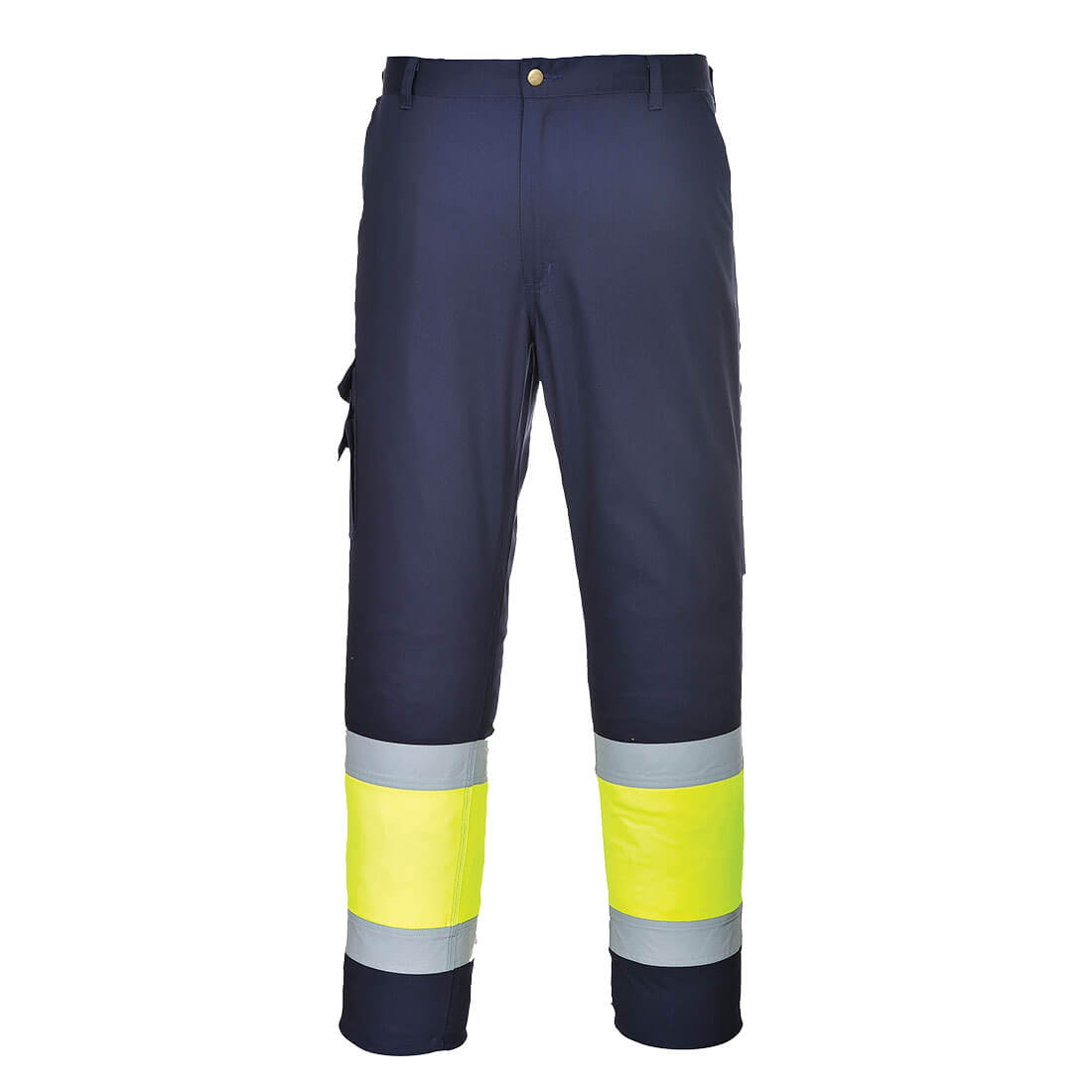Portwest Hi-Vis Leichte Kontrast Service Bundhose Klasse 1 (L049) Gelb/Marine L