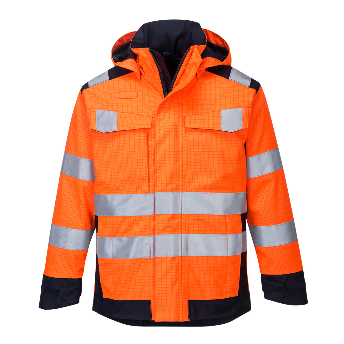 Portwest Modaflame Rain + Hi-Vis Multinorm Kontrast FR Jacke (MV70)