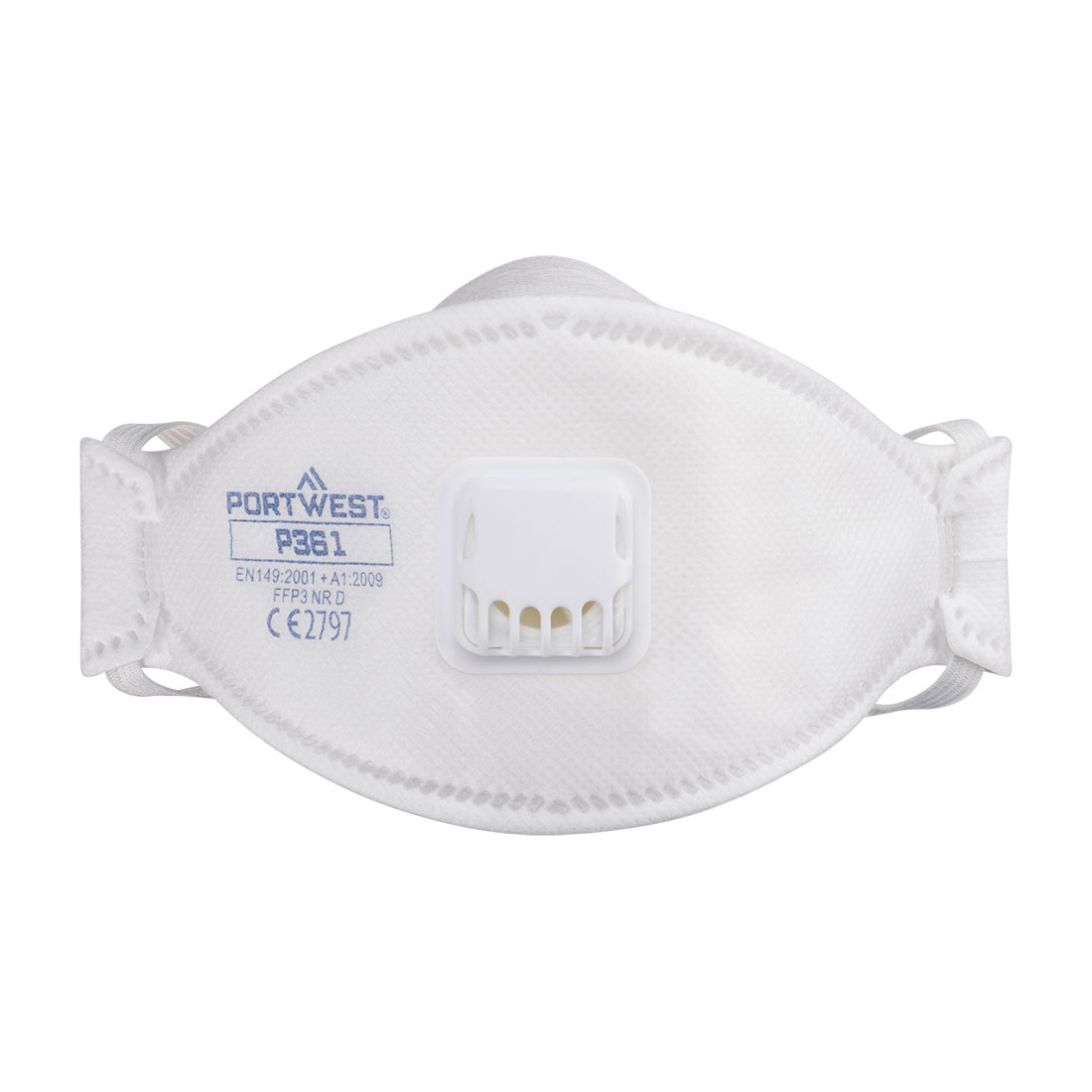 Portwest Dreifach gefaltete Dolomit Atemschutzmaske mit Ventil, FFP3 (10er-Pack) (P361)