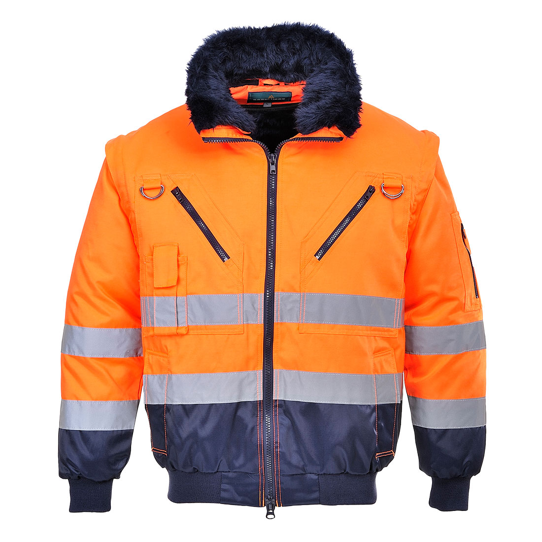 Portwest Hi-Vis 3-in-1 Kontrast Pilotjacke (PJ50)