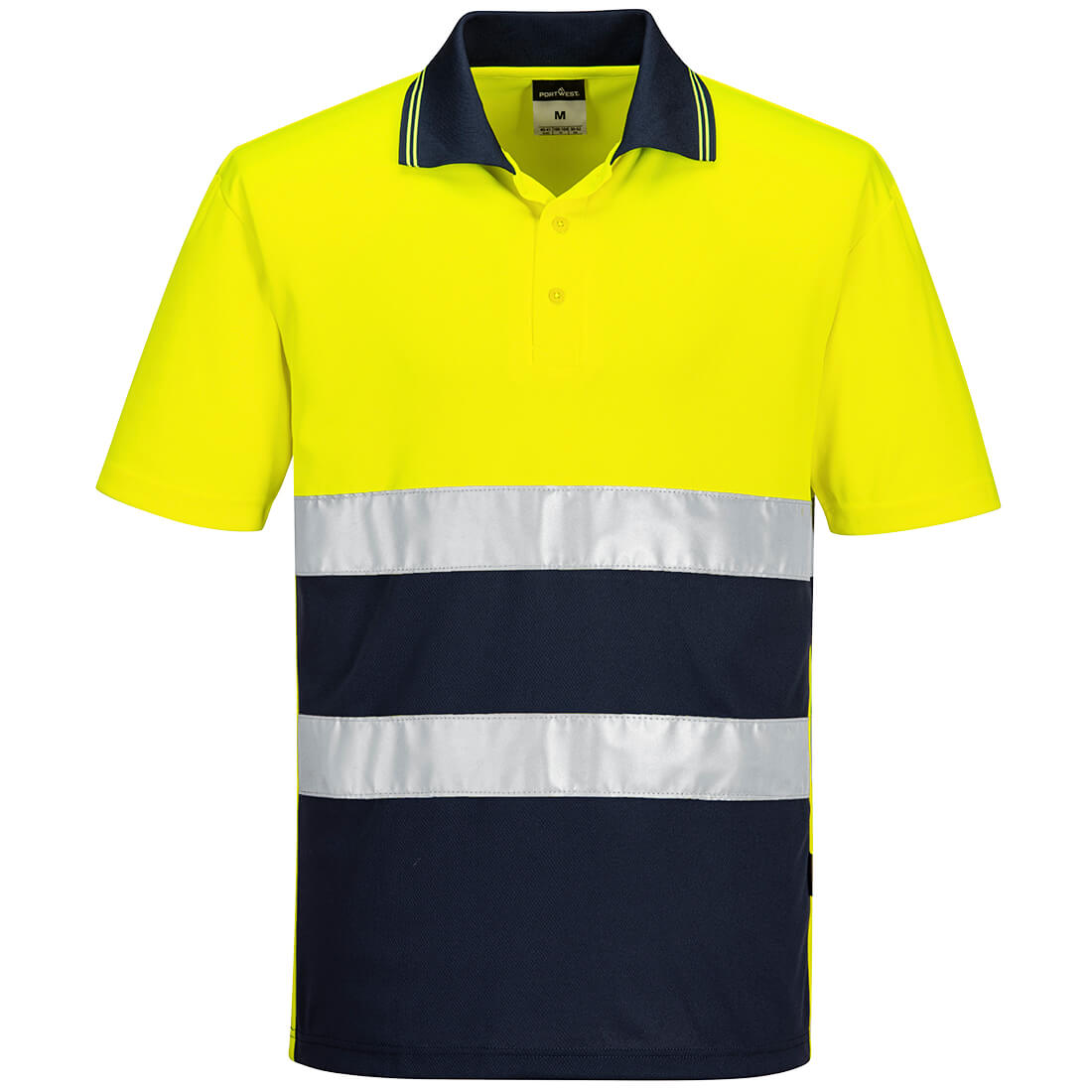 Portwest Leichtes Hi-Vis Kontrast-Poloshirt kurzarm (S175)