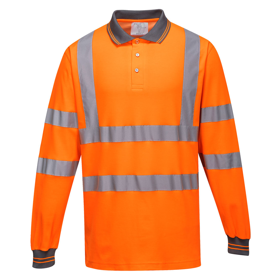 Portwest Hi-Vis Cotton Comfort Poloshirt langarm (S271)