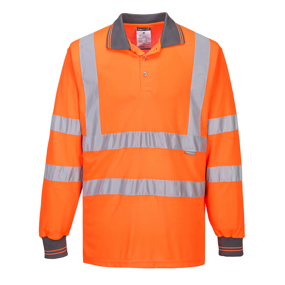 Portwest Hi-Vis Poloshirt Langarm (S277)