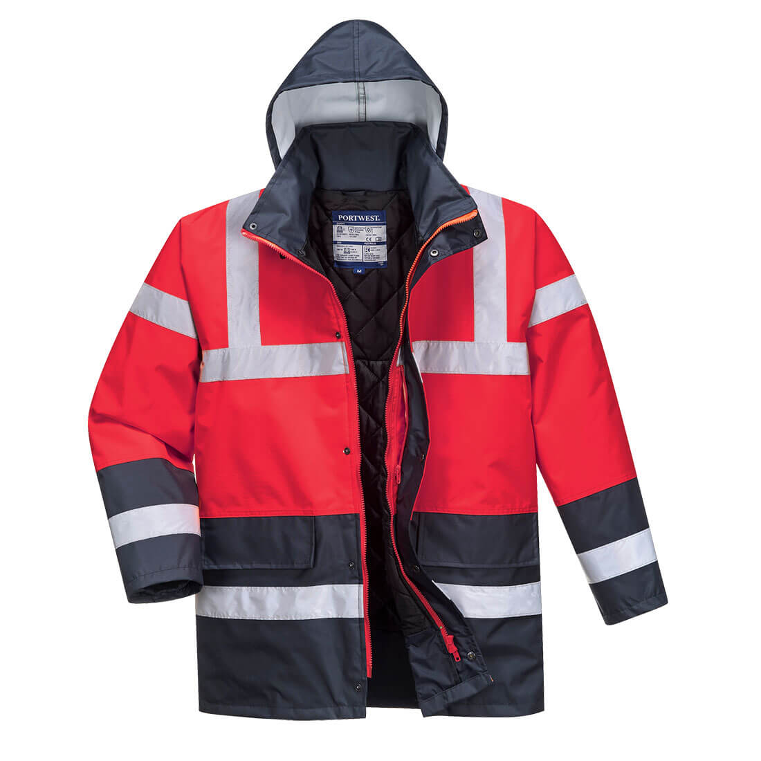 Portwest Hi-Vis Kontrast Winter Verkehrsjacke (S466)