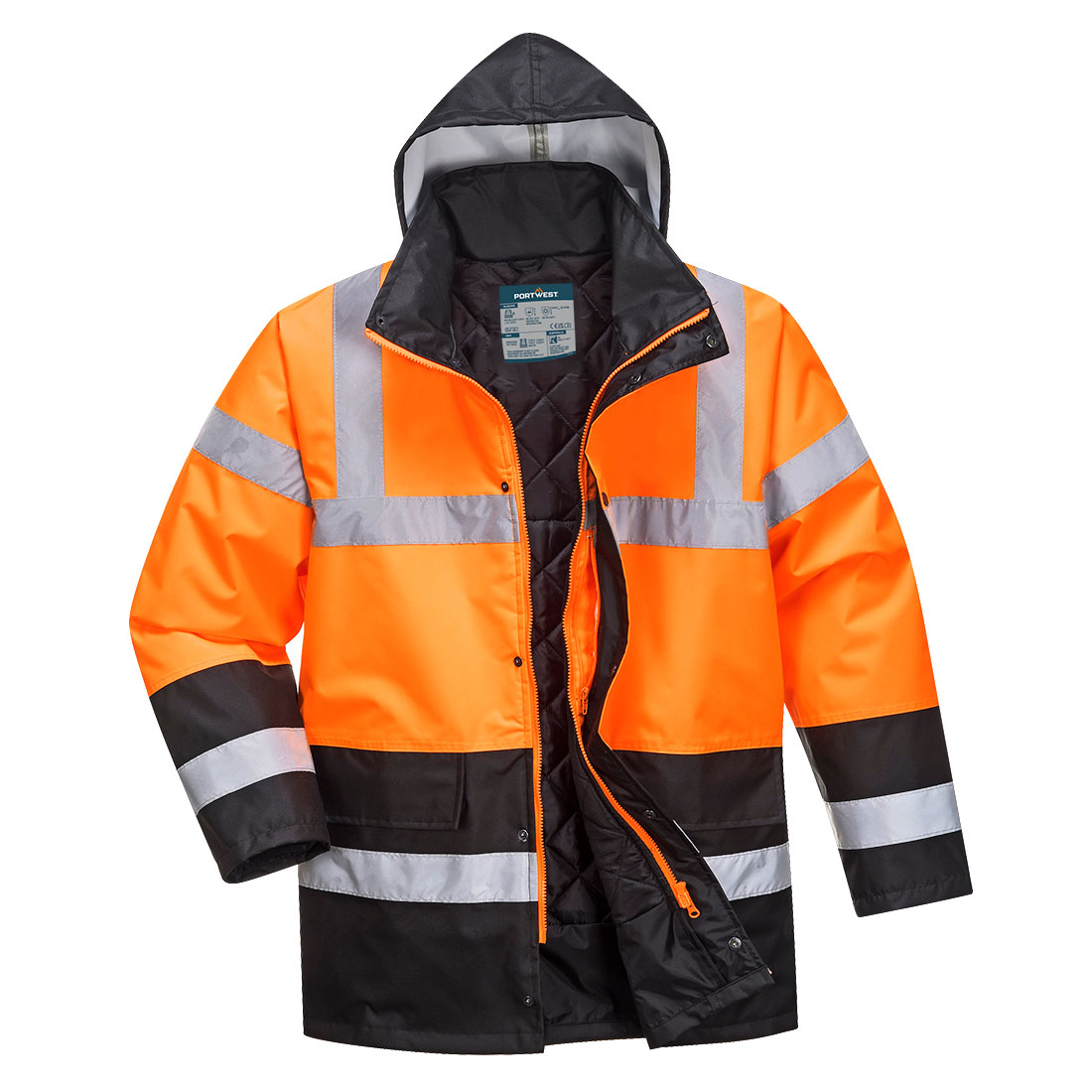 Portwest Hi-Vis Kontrast Winter Verkehrsjacke (S467)