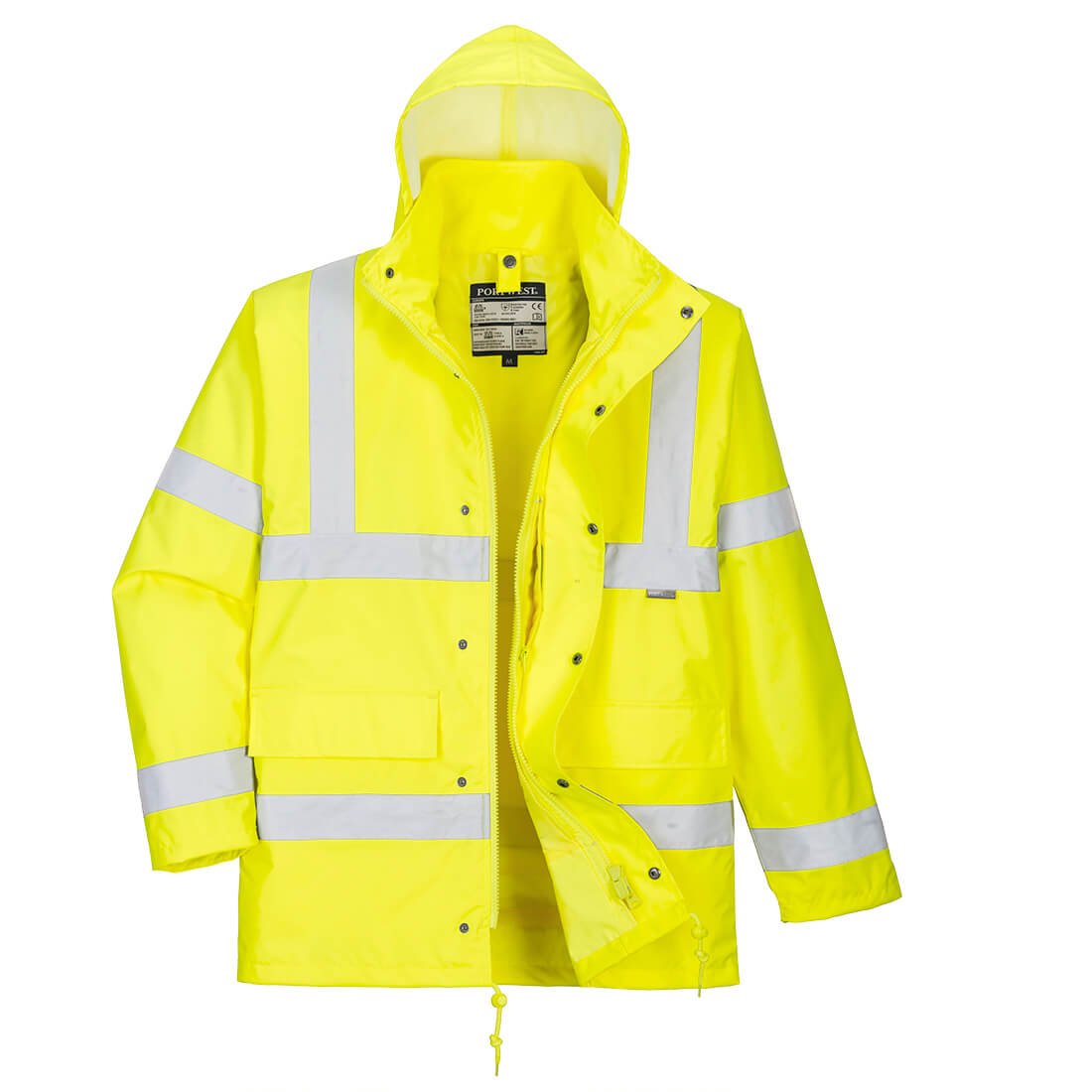 Portwest Hi-Vis 4-in-1 Verkehrsjacke (S468) Gelb XL