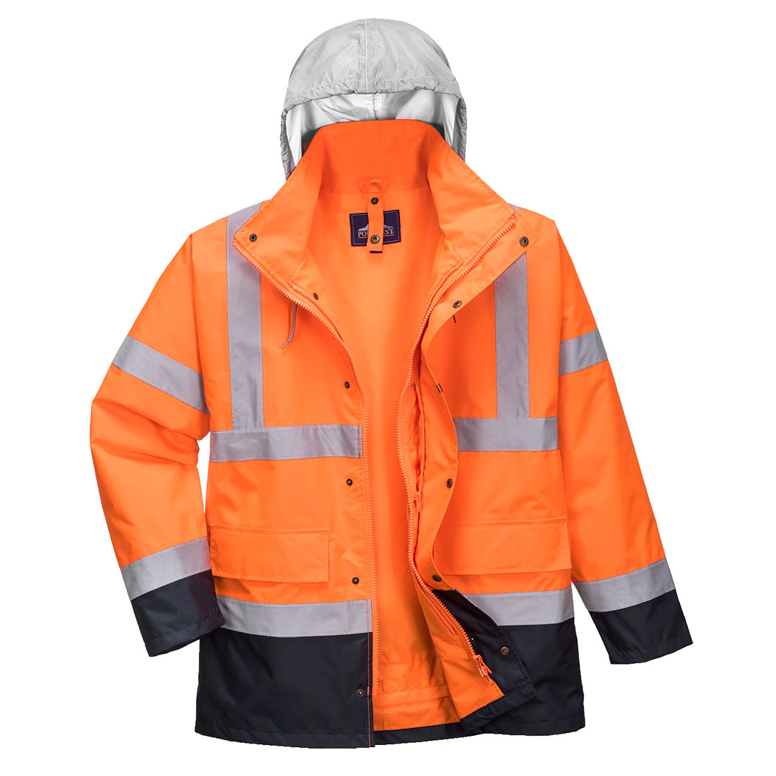 Portwest Hi-Vis 4-in-1 Kontrast Verkehrsjacke (S471)
