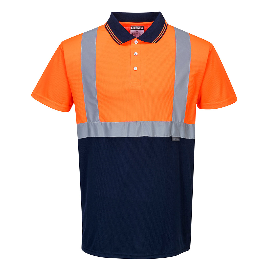 Portwest Hi-Vis Kontrast Poloshirt kurzarm (S479)