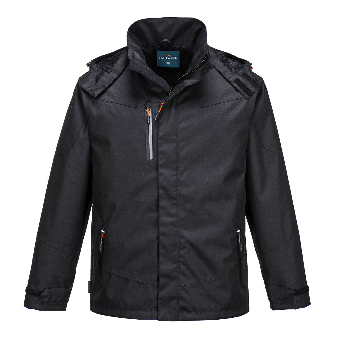 Portwest Klassische Regenjacke (S555) Schwarz XL