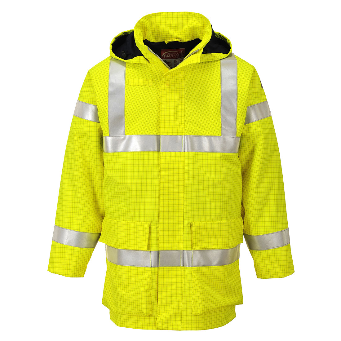 Portwest Bizflame Rain Hi-Vis FR Jacke (S774) Gelb M
