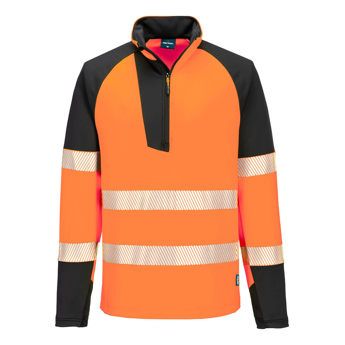 Portwest PW3 Hi-Vis Sweatshirt 1/4 Reißverschluss (T172)