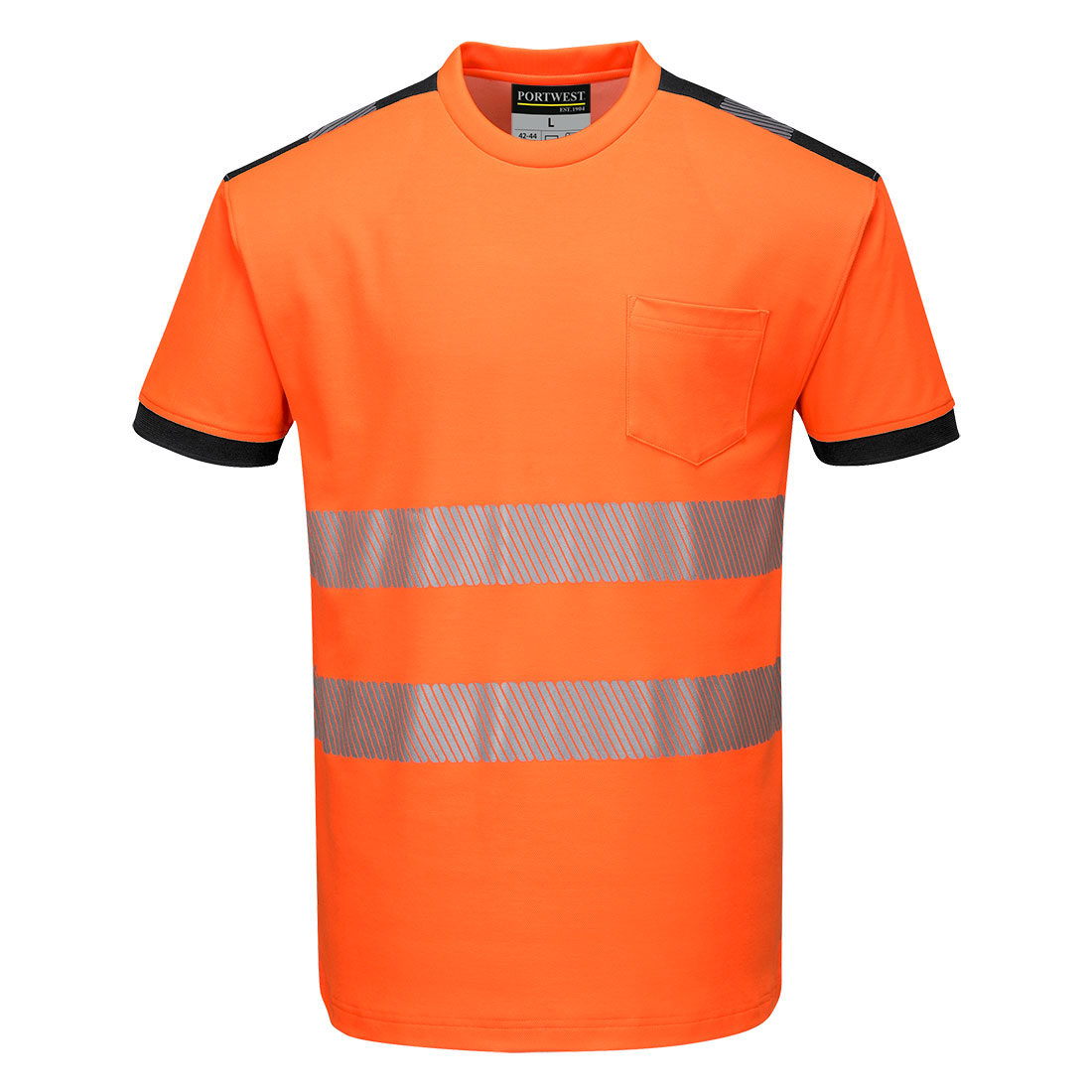 Portwest PW3 Hi-Vis Cotton Comfort T-Shirt kurzarm (T181)