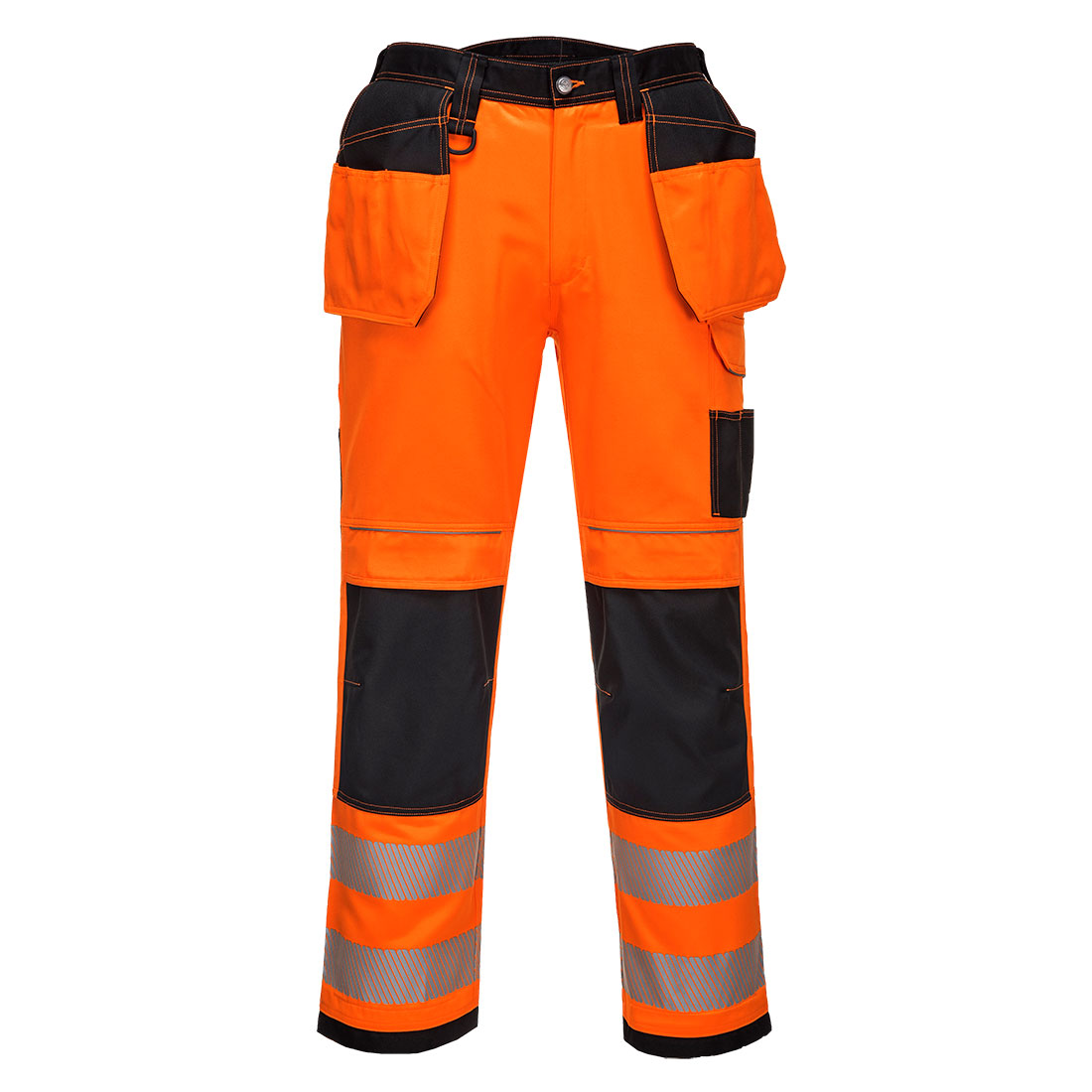 Portwest PW3 Hi-Vis Arbeitsbundhose mit Holstertaschen (T501)