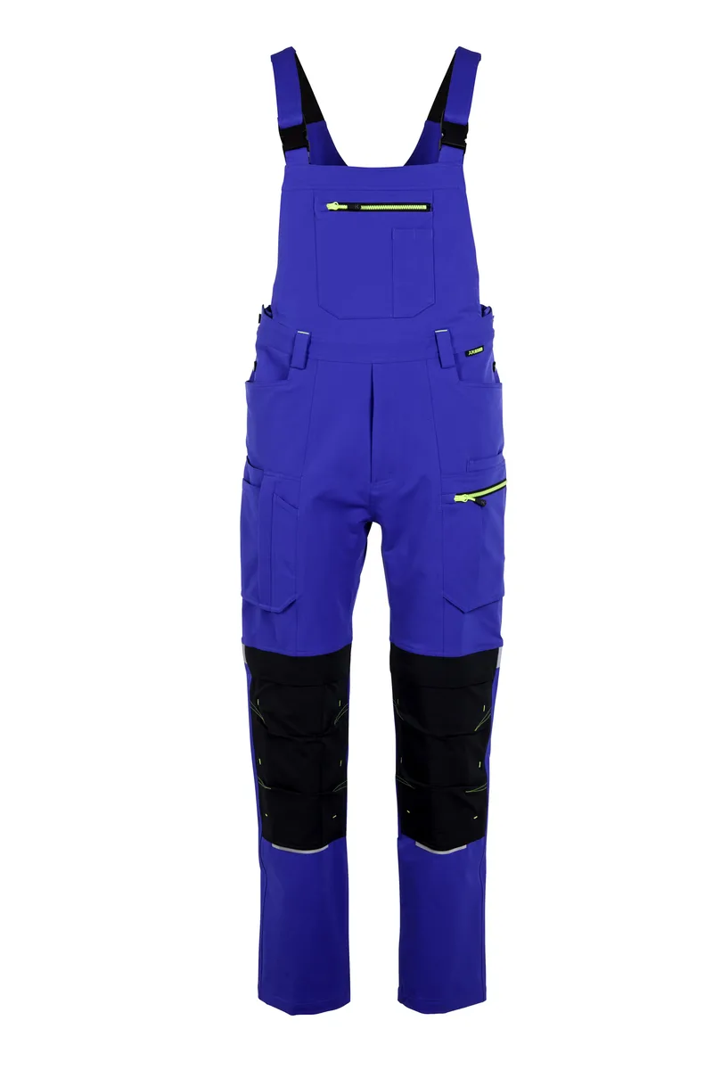 PLANAM rECOline Latzhose kornblumenblau/schwarz